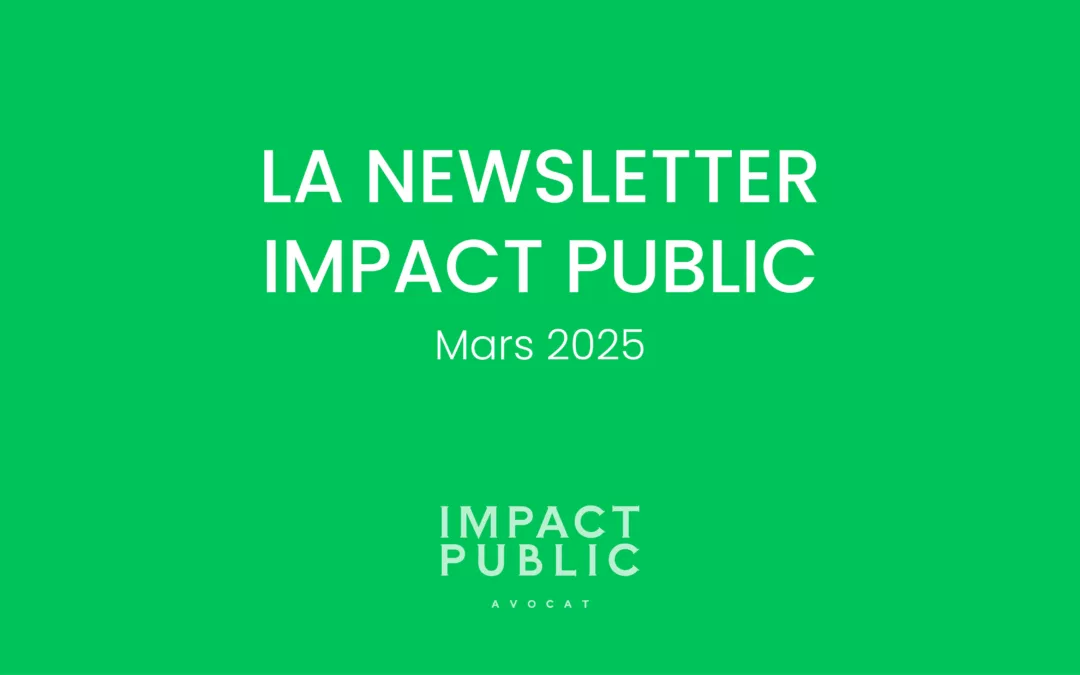 Actualités juridiques – Mars 2025